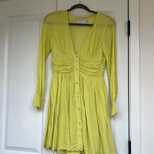 ASOS dress cotton bright green